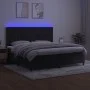 Cama box spring colchón y LED terciopelo negro 200x200 cm de vidaXL, Camas y somieres - Ref: Foro24-3136385, Precio: 642,12 €...