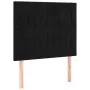 Box spring bed with mattress and LED black velvet 80x200 cm by vidaXL, Beds and slatted bases - Ref: Foro24-3136211, Price: 3...