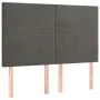 Box spring bed with mattress and LED dark gray velvet 140x190 cm by vidaXL, Beds and slatted bases - Ref: Foro24-3136000, Pri...