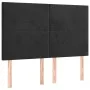 Box spring bed with mattress and LED black velvet 140x190 cm by vidaXL, Beds and slatted bases - Ref: Foro24-3136001, Price: ...