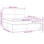 Cama box spring colchón y LED terciopelo rosa 180x200 cm de vidaXL, Camas y somieres - Ref: Foro24-3136022, Precio: 562,37 €,...