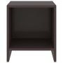 Mesitas de noche 2 uds madera de pino marrón oscuro 35x30x40 cm