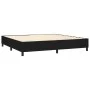 Box spring bed with black fabric mattress 200x200 cm by vidaXL, Beds and slatted bases - Ref: Foro24-3136623, Price: 740,23 €...