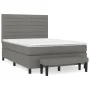 Box spring bed with dark gray fabric mattress 140x200 cm by vidaXL, Beds and slatted bases - Ref: Foro24-3136678, Price: 520,...