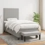 Cama box spring con colchón tela gris claro 90x200 cm de vidaXL, Camas y somieres - Ref: Foro24-3136405, Precio: 360,47 €, De...