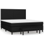 Cama box spring con colchón tela negro 160x200 cm de vidaXL, Camas y somieres - Ref: Foro24-3136447, Precio: 620,31 €, Descue...