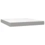 Box spring bed with light gray fabric mattress 180x200 cm by vidaXL, Beds and slatted bases - Ref: Foro24-3136613, Price: 619...