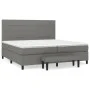 Box spring bed with dark gray fabric mattress 200x200 cm by vidaXL, Beds and slatted bases - Ref: Foro24-3136622, Price: 767,...