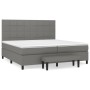 Cama box spring con colchón tela gris oscuro 200x200 cm de vidaXL, Camas y somieres - Ref: Foro24-3136622, Precio: 745,47 €, ...
