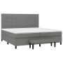 Cama box spring con colchón tela gris oscuro 200x200 cm de vidaXL, Camas y somieres - Ref: Foro24-3136622, Precio: 745,47 €, ...