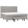 Boxspringbett mit hellgrauer Stoffmatratze 200x200 cm von vidaXL, Betten und Lattenroste - Ref: Foro24-3136861, Preis: 779,57...