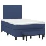 Box spring bed with blue fabric mattress 120x200 cm by vidaXL, Beds and slatted bases - Ref: Foro24-3136427, Price: 454,55 €,...