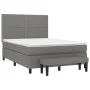Box spring bed with dark gray fabric mattress 140x200 cm by vidaXL, Beds and slatted bases - Ref: Foro24-3136518, Price: 505,...