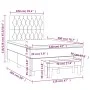 Box spring bed with taupe gray fabric mattress 120x200 cm by vidaXL, Beds and slatted bases - Ref: Foro24-3136825, Price: 449...