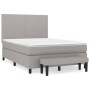 Boxspringbett mit hellgrauer Stoffmatratze 140x190 cm von vidaXL, Betten und Lattenroste - Ref: Foro24-3136429, Preis: 545,86...