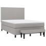 Boxspringbett mit hellgrauer Stoffmatratze 140x190 cm von vidaXL, Betten und Lattenroste - Ref: Foro24-3136429, Preis: 545,86...