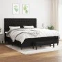 Box spring bed with black fabric mattress 200x200 cm by vidaXL, Beds and slatted bases - Ref: Foro24-3136863, Price: 777,01 €...