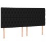 Box spring bed with black fabric mattress 200x200 cm by vidaXL, Beds and slatted bases - Ref: Foro24-3136863, Price: 777,92 €...