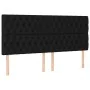 Box spring bed with black fabric mattress 200x200 cm by vidaXL, Beds and slatted bases - Ref: Foro24-3136863, Price: 777,01 €...
