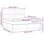 Box spring bed with mattress and LED pink velvet 180x200 cm by vidaXL, Beds and slatted bases - Ref: Foro24-3136382, Price: 5...