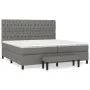 Box spring bed with dark gray fabric mattress 200x200 cm by vidaXL, Beds and slatted bases - Ref: Foro24-3136862, Price: 762,...