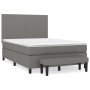 Box spring bed with dark gray fabric mattress 140x200 cm by vidaXL, Beds and slatted bases - Ref: Foro24-3136438, Price: 539,...