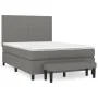 Box spring bed with dark gray fabric mattress 140x200 cm by vidaXL, Beds and slatted bases - Ref: Foro24-3136438, Price: 536,...