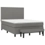 Box spring bed with dark gray fabric mattress 140x200 cm by vidaXL, Beds and slatted bases - Ref: Foro24-3136438, Price: 536,...