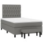 Cama box spring con colchón tela gris oscuro 120x200 cm de vidaXL, Camas y somieres - Ref: Foro24-3136822, Precio: 463,94 €, ...