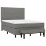 Box spring bed with dark gray fabric mattress 140x200 cm by vidaXL, Beds and slatted bases - Ref: Foro24-3136598, Price: 537,...
