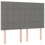 Box spring bed with dark gray fabric mattress 140x200 cm by vidaXL, Beds and slatted bases - Ref: Foro24-3136598, Price: 541,...