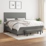 Boxspringbett mit dunkelgrauer Stoffmatratze 160x200 cm von vidaXL, Betten und Lattenroste - Ref: Foro24-3136446, Preis: 615,...