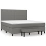 Boxspringbett mit dunkelgrauer Stoffmatratze 160x200 cm von vidaXL, Betten und Lattenroste - Ref: Foro24-3136446, Preis: 615,...