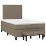 Box spring bed with taupe gray fabric mattress 120x200 cm by vidaXL, Beds and slatted bases - Ref: Foro24-3136425, Price: 432...