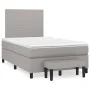 Box spring bed with light gray fabric mattress 120x200 cm by vidaXL, Beds and slatted bases - Ref: Foro24-3136421, Price: 430...