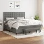 Box spring bed with dark gray fabric mattress 180x200 cm by vidaXL, Beds and slatted bases - Ref: Foro24-3136934, Price: 690,...