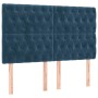 Boxspringbett mit Matratze und LED dunkelblauem Samt 160x200 cm von vidaXL, Betten und Lattenroste - Ref: Foro24-3136315, Pre...