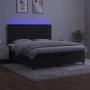 Boxspringbett mit Matratze und LED-Samt in Schwarz, 160 x 200 cm von vidaXL, Betten und Lattenroste - Ref: Foro24-3136373, Pr...