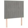 Box spring bed with mattress and LED light gray velvet 120x200 cm by vidaXL, Beds and slatted bases - Ref: Foro24-3136233, Pr...