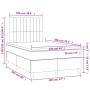 Cama box spring colchón y LED terciopelo gris claro 120x200 cm de vidaXL, Camas y somieres - Ref: Foro24-3136233, Precio: 439...