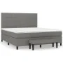 Box spring bed with dark gray fabric mattress 180x200 cm by vidaXL, Beds and slatted bases - Ref: Foro24-3136614, Price: 679,...