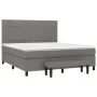 Box spring bed with dark gray fabric mattress 180x200 cm by vidaXL, Beds and slatted bases - Ref: Foro24-3136614, Price: 679,...