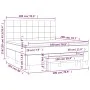 Box spring bed with dark gray fabric mattress 180x200 cm by vidaXL, Beds and slatted bases - Ref: Foro24-3136614, Price: 679,...