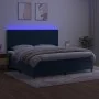Boxspringbett mit Matratze und LED dunkelblauem Samt 200x200 cm von vidaXL, Betten und Lattenroste - Ref: Foro24-3136267, Pre...