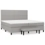 Boxspringbett mit hellgrauer Stoffmatratze 200x200 cm von vidaXL, Betten und Lattenroste - Ref: Foro24-3136541, Preis: 760,30...