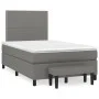 Cama box spring con colchón tela gris oscuro 120x200 cm de vidaXL, Camas y somieres - Ref: Foro24-3136502, Precio: 425,63 €, ...