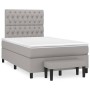 Box spring bed with light gray fabric mattress 120x200 cm by vidaXL, Beds and slatted bases - Ref: Foro24-3136821, Price: 434...