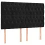 Box spring bed with mattress and LED black velvet 180x200 cm by vidaXL, Beds and slatted bases - Ref: Foro24-3136319, Price: ...