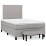 Cama box spring con colchón tela gris claro 120x200 cm de vidaXL, Camas y somieres - Ref: Foro24-3136501, Precio: 428,15 €, D...