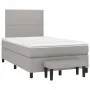 Box spring bed with light gray fabric mattress 120x200 cm by vidaXL, Beds and slatted bases - Ref: Foro24-3136501, Price: 419...